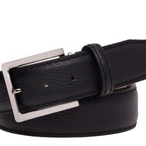 Roger Ximenez Black Italian Pebble Grain Belt